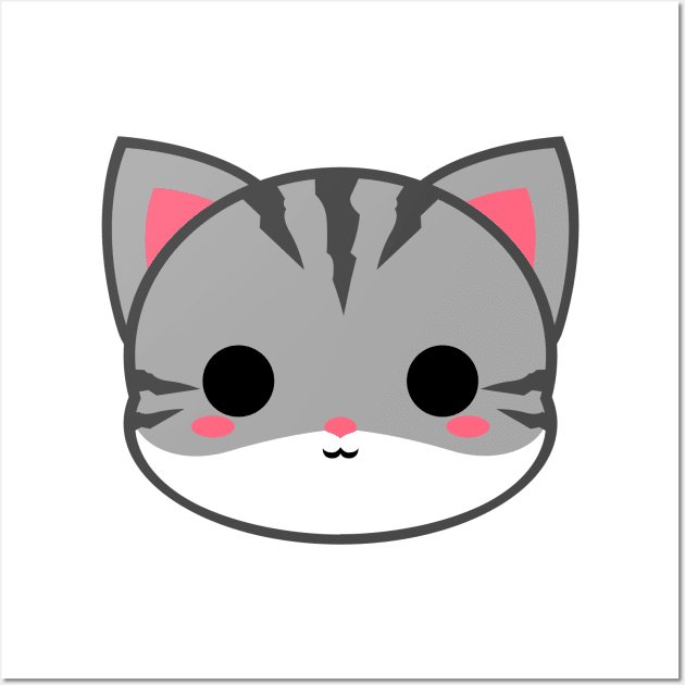 Cute Tabby Cat Wall Art by alien3287